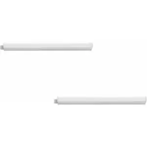 Image of Loops - 2 pack Wall Flush Ceiling Light Colour White Shade White Plastic Bulb LED 3.2W