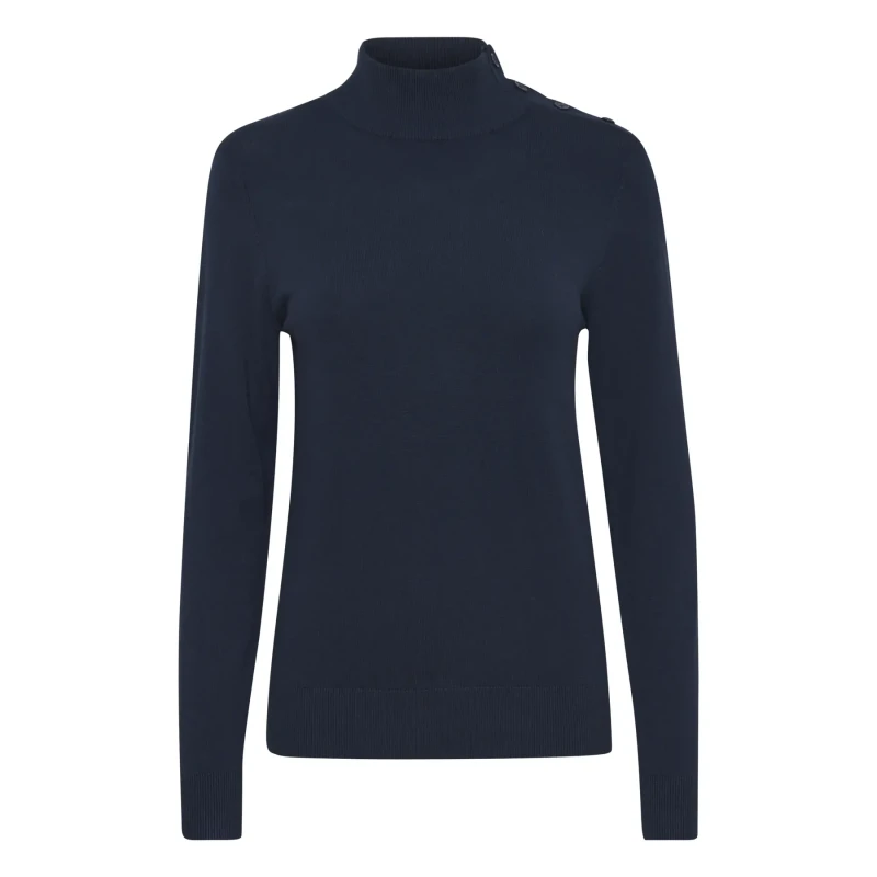 Image of b.Young Womens button-down sweater b.young Mmorla 2 Bleu Female M