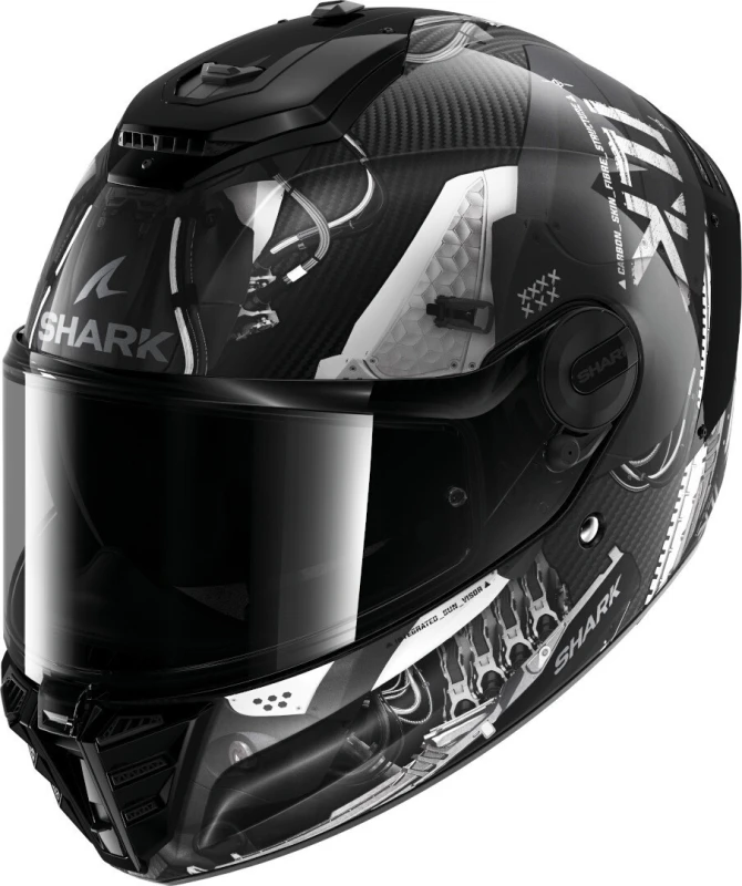 Image of Shark Spartan RS Xbot Carbon Helmet, black-silver, Size L for Men