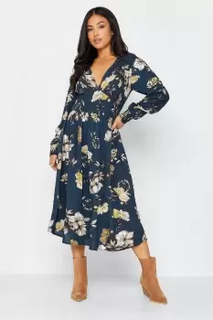 Image of Petite Floral Midaxi Tea Dress