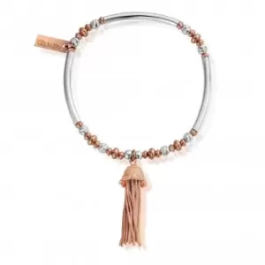 Image of ChloBo Rose Gold and Silver True Love Tassel Bracelet MBNFDS599