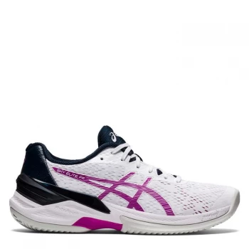 Image of Asics Sky Elite FF Netball Trainers - White/Grape