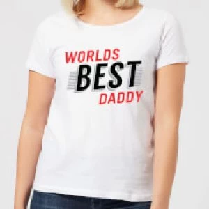 Image of Worlds Best Daddy Womens T-Shirt - White - 4XL