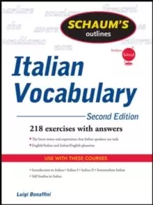 Image of Schaum's Outline of Italian Vocabulary, Second Edition