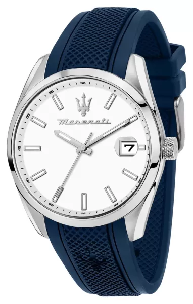 Image of Maserati R8851151007 Attrazione (43mm) White dial / Blue Watch