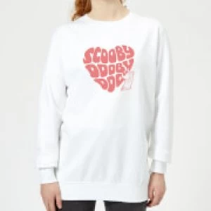 Image of Scooby Doo I Ruv You Womens Sweatshirt - White - S