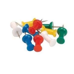 Image of 5 Star Push Pins Assorted Opaque Pack of 20