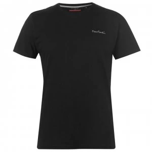 Image of Pierre Cardin Plain T Shirt Mens - Black