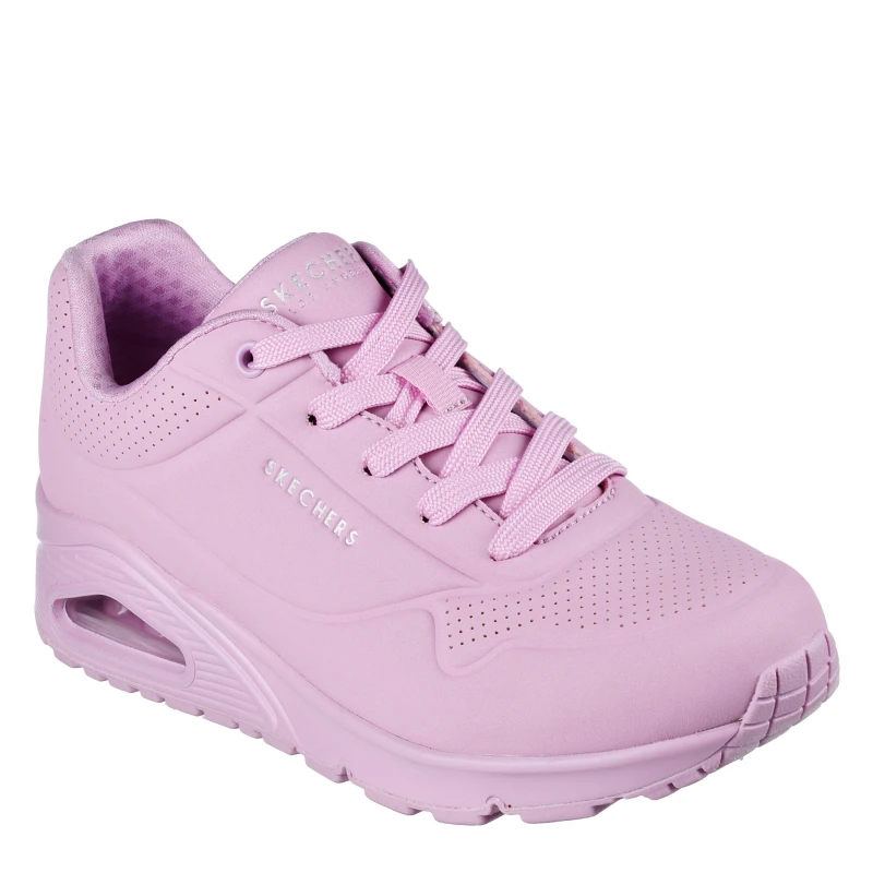 Image of Skechers Womens Low Top Classic Trainers Lavender female 2 (35)