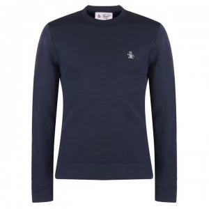 Image of Original Penguin Original Fleece Crew Sweater - Navy 413