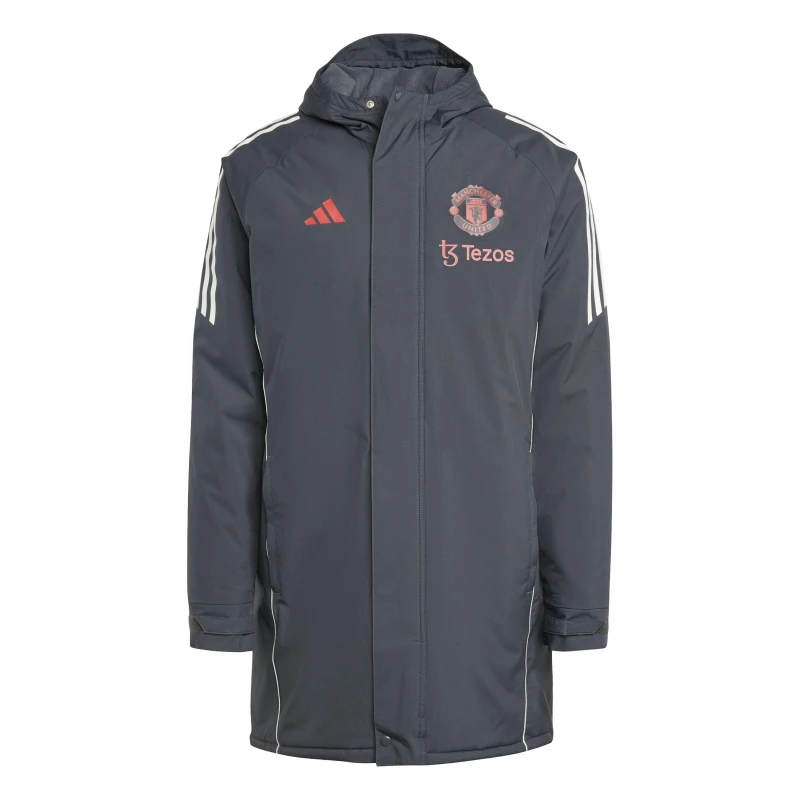 Image of adidas Manchester United Stadium Parka 24/25 Mens Carbon male S