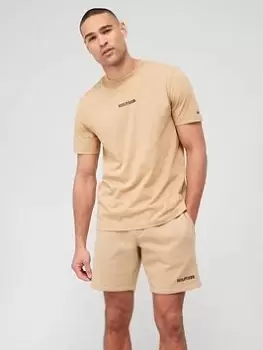 Image of Tommy Hilfiger Monotype Small Chest Placement, Khaki, Size S, Men