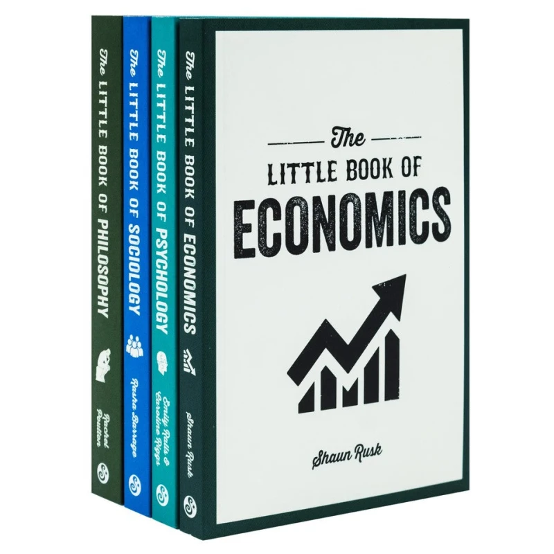 Image of The Little Book Of Philosophy Sociology Economics And Psychology 4 Book Set For Curious Minds Rachel Poulton/Rasha Barrage/Shaun Rusk/Emily Ralls Caro