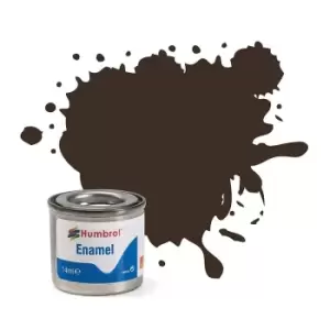 Image of Enamel Paint 14ml No 10 Service Brown - Gloss - Humbrol