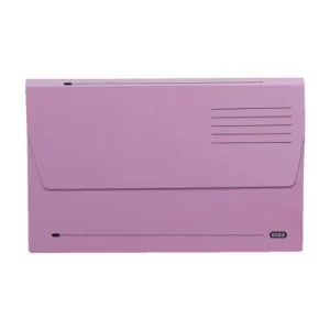 Image of Elba Foolscap Document Wallet Full Flap Mediumweight 260gsm Mauve Pack of 50