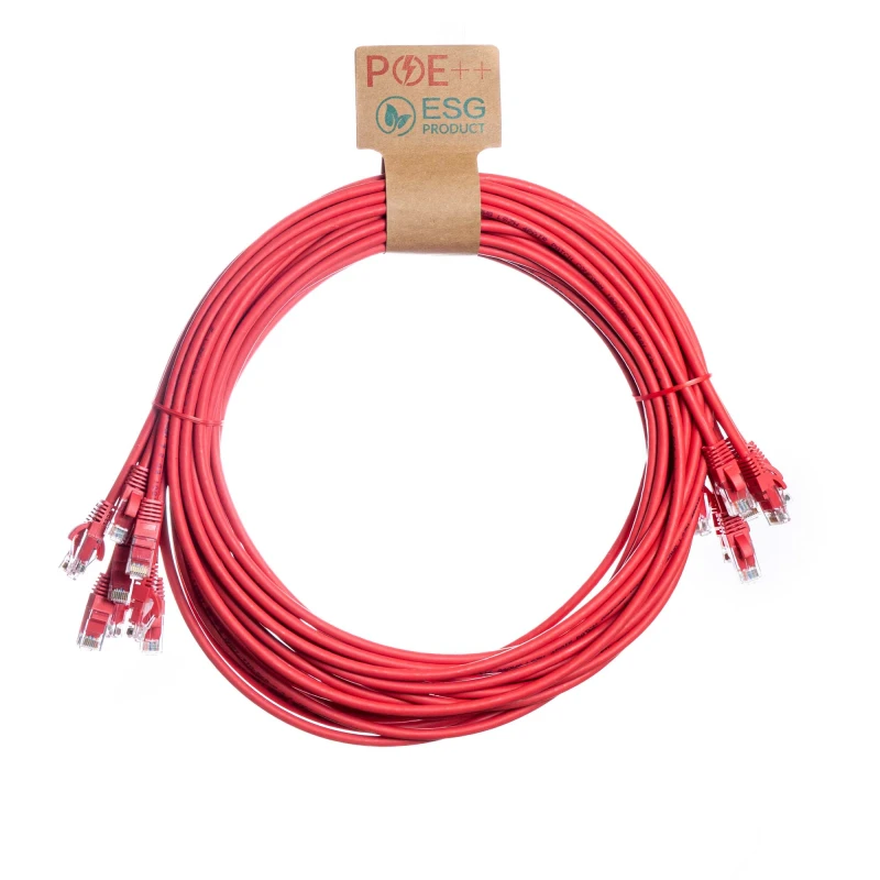 Image of Cablenet 0.2m Cat6 RJ45 Red U/UTP LSOH 24AWG Snagless Booted Patch Lea