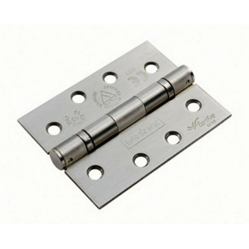 Image of Loops 3 PACK 102 x 76mm Ball Bearing Hinge Satin Stainless Steel Interior Door Metallics