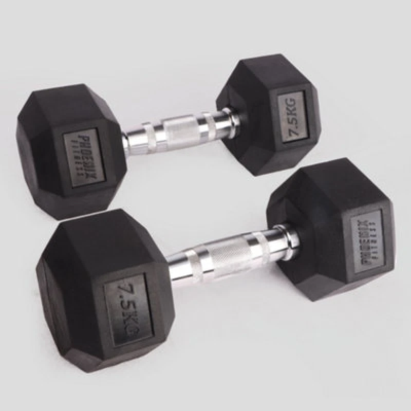Image of Phoenix Fitness 7.5Kg Hexagonal Dumbbell Pair For Strength And Conditioning Workouts