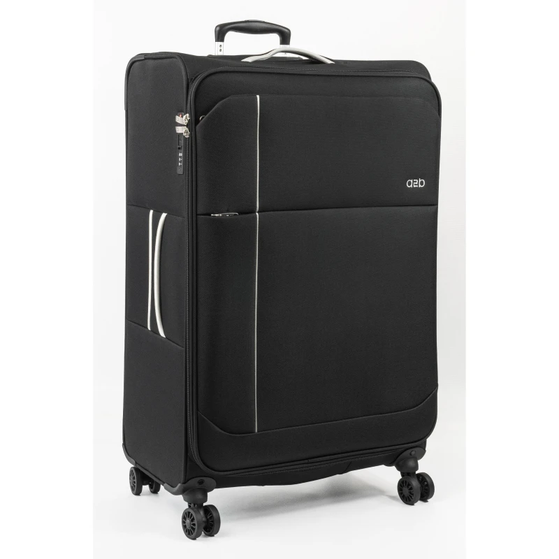 Image of A2B Odyssey Hold Suitcases Lightweight Travel Luggage Black unisex Large