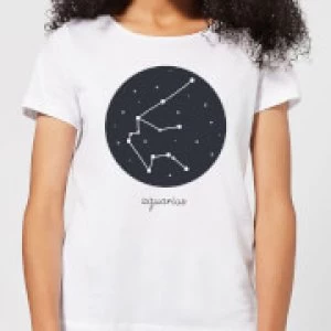 Image of Aquarius Womens T-Shirt - White - 4XL