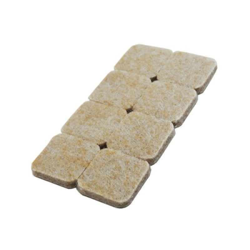 Image of Felt Pads Square 25mm Pack of 16 Natural Natural