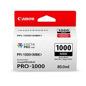 Image of Canon PFI1000 Matte Black Ink Cartridge