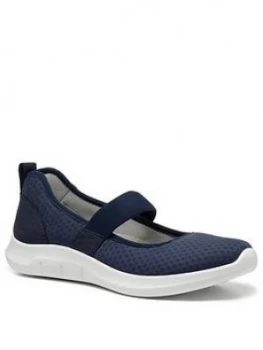 Image of Hotter Flow Active Mary Jane Shoes - Navy