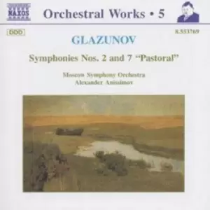 Image of Glazunov Symphonies Nos 2 & 7 Pastoral by Alexander Konstantinovich Glazunov CD Album