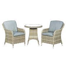 Image of Royalcraft Wentworth Rattan 2 Seater Round Imperial Bistro Set Synthetic Rattan