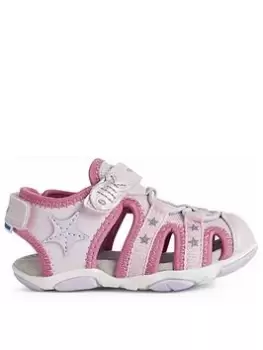 Image of Geox Baby Girls Agasim Sandal, Pink, Size 6 Younger