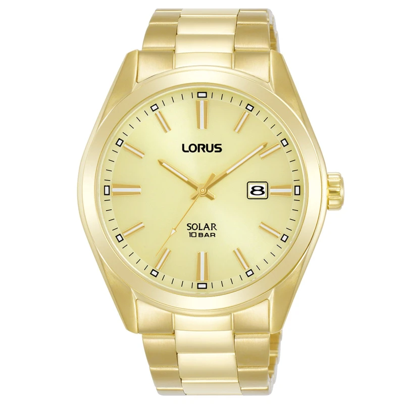 Image of Lorus Solar Gold Bracelet Watch - Multi Multi One Size