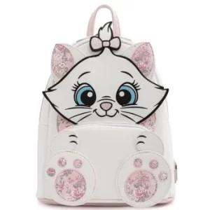 Image of Loungefly Disney Marie Floral Footsy Mini Backpack