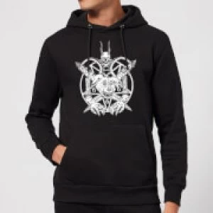 Image of Mr Pickles Pentogram Drawn Dog Head Hoodie - Black - XL