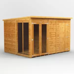 Image of 10x8 Power Pent Summerhouse Combi Building including 4ft Side Store