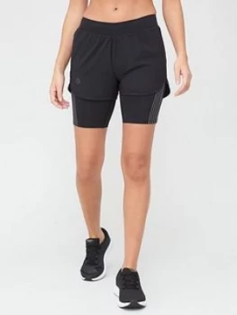 Image of Urban Armor Gear Rush Run 2-In-1 Shorts - Black