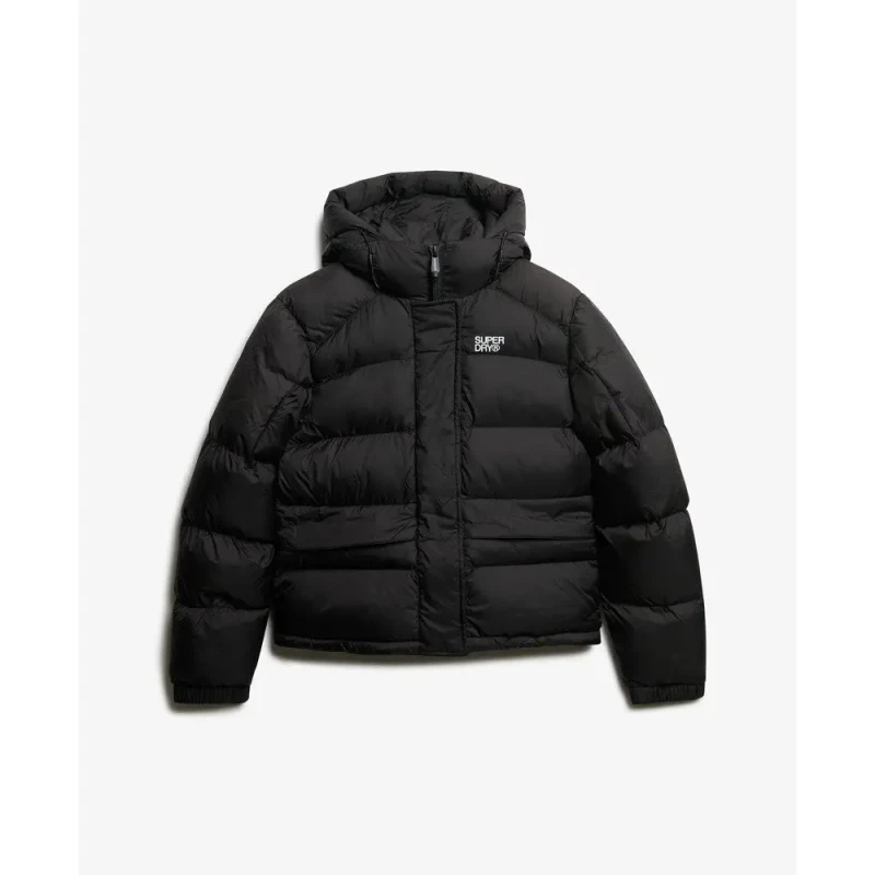 Image of Superdry Womens down jacket Superdry 5 Baffle Noir Female M