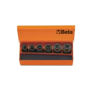 Image of Beta Tools 720/C6 6pc 1/2" Square Drive Standard Impact Socket Set 007200910