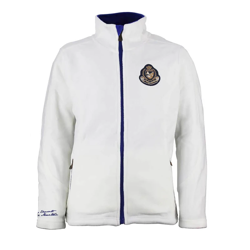Image of Girl's fleece jacket Peak Mountain Fasak Blanc Female 3 ans