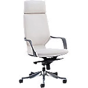 Image of dynamic Executive Chair Xenon Bonded White Leather High Back