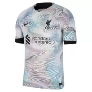 Image of Nike Liverpool Authentic Away Shirt 2022 2023 Adults - White