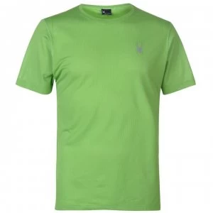 Image of Spyder Alpine T Shirt Mens - Green/Black