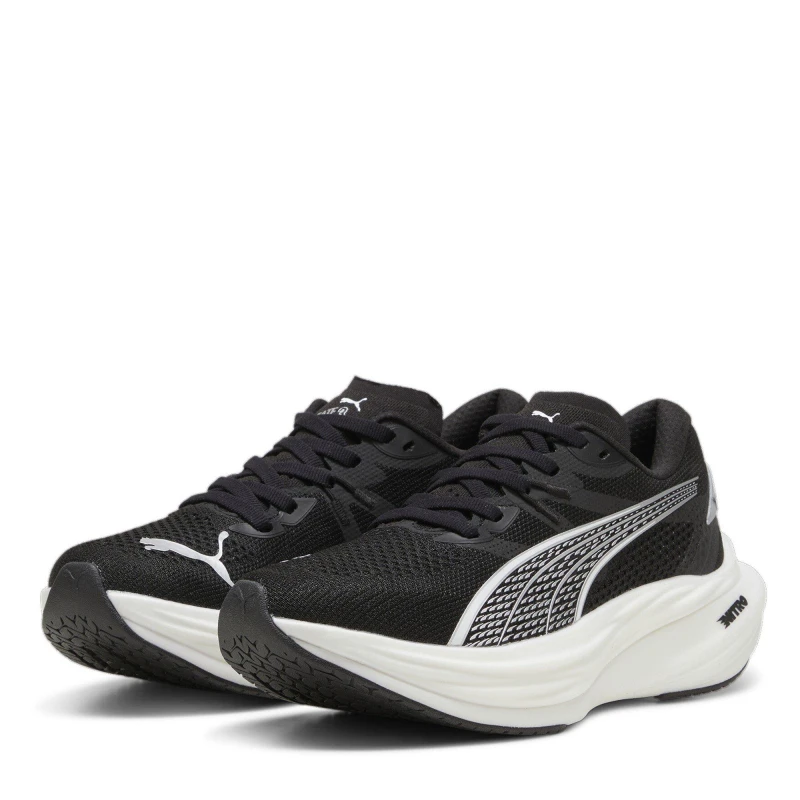 Image of Puma Deviate Nitro 3 Fade Wns Road Running Shoes Womens - Black 4