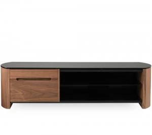 Image of ALPHASON Finewoods 1350 TV Stand - Walnut, Black