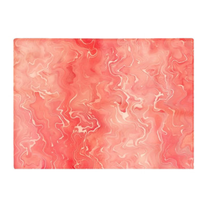 Image of Warren Reed Designer Salmon Pink Marble Effect Chopping Board