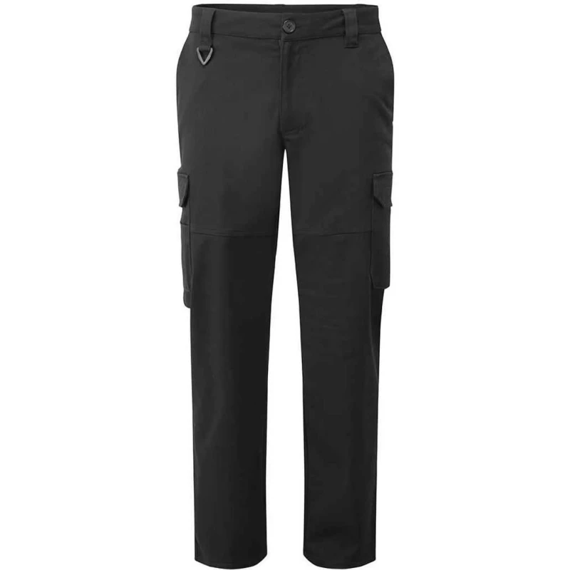 Image of Premier Premier Men Stretchchecker Cargo Trousers in Black Size: Medium Black M Male 5063693809751