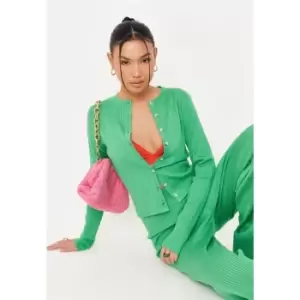Image of Missguided Button Front Top Co Ord - Green