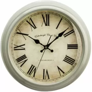 Image of Wall Clock Grey / Black Finish Frame Clocks For Living Room / Bedroom / Contemporary Style Round Shaped Design Plastic Clocks For Hallways 8 x 36 x