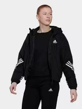 Image of adidas Back to Sport Hooded Jacket, Blue, Size XL, Women