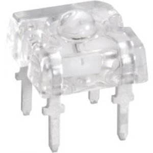 Image of LED wired Red Rectangular 7.6 x 7.6 mm