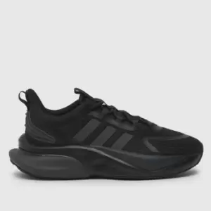 Image of Adidas Alphabounce Trainers In Black